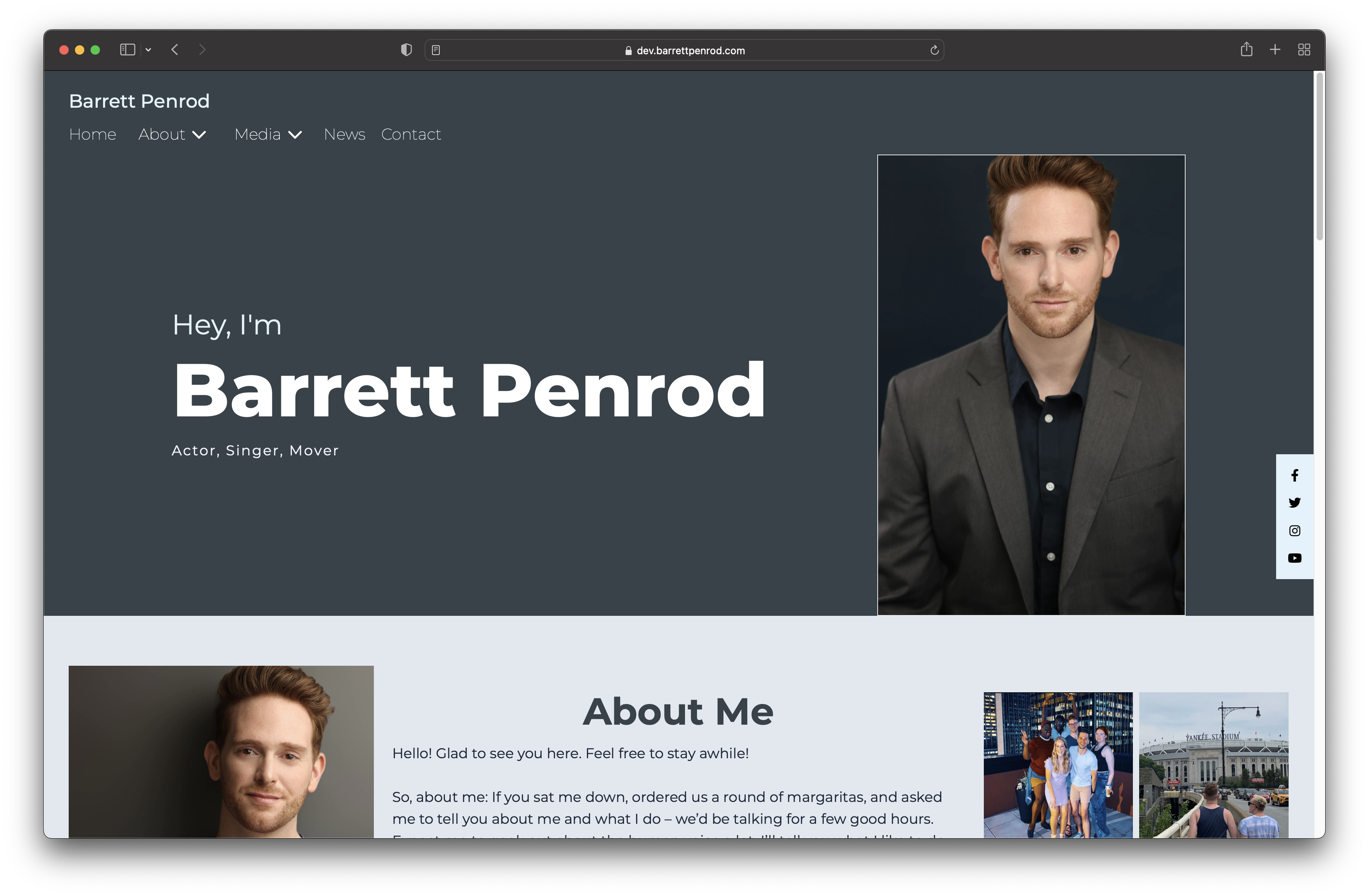 Barrett Penrod - Acting Website